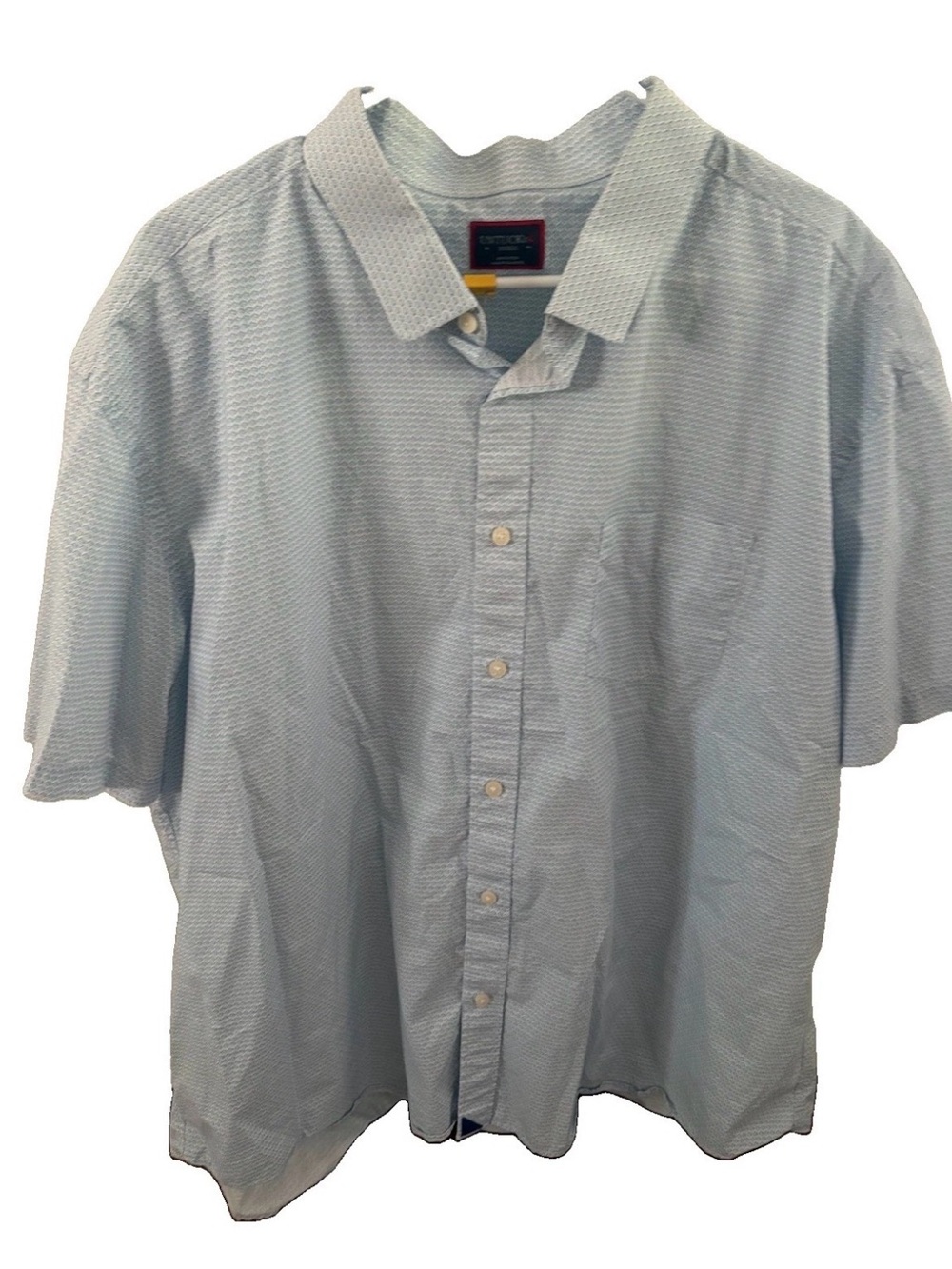 UNTUCKit Mens XXXL Blue White Floral Cotton Short Sleeve Button Down Shirt 3XL